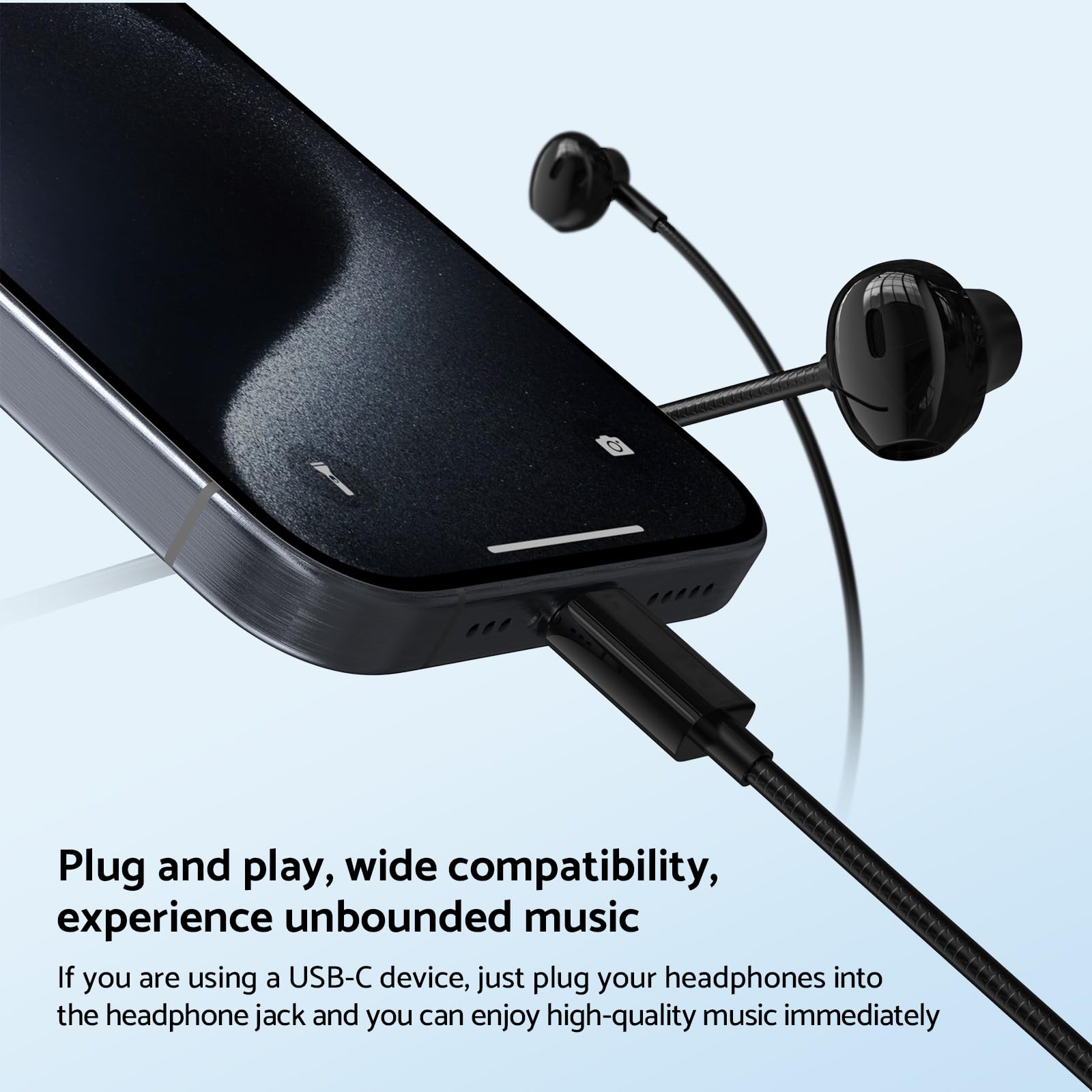 Type C 3.5mm HIFI Stereo Wired - Wired Earphone Mic review and price